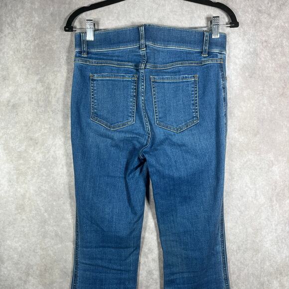Spanx Bootcut Jegging Jeans Womens Small Blue Medium Wash Denim Pull On Stretch - Picture 4 of 12